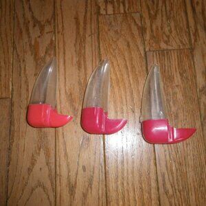 3 Vintage Parakeet Small Bird Cage Feeders
